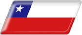 Vlag sticker - autostickers - autosticker voor auto - bumpersticker - Chili