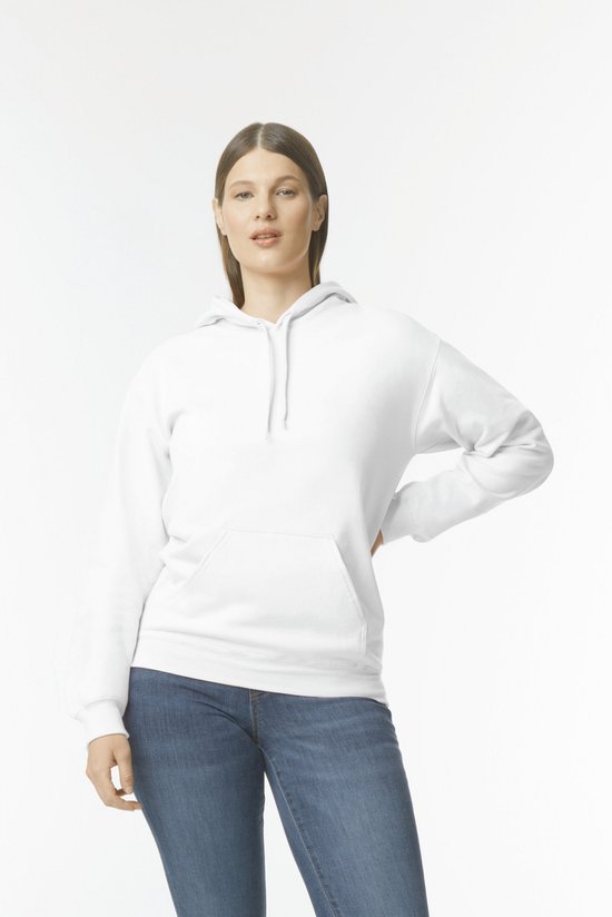 Sweatshirt Unisex 4XL Gildan Lange mouw White 80% Katoen, 20% Polyester