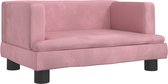 vidaXL-Hondenmand-60x40x30-cm-fluweel-roze