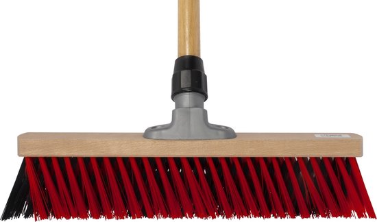 HomGar - Buitenbezem - Straatbezem - Tuinbezem -Terrasbezem - Schrobborstel - X bezem 40 cm met steel 160 cm - Nu met GRATIS tuinhandschoenen van HomGar — afbeelding 2