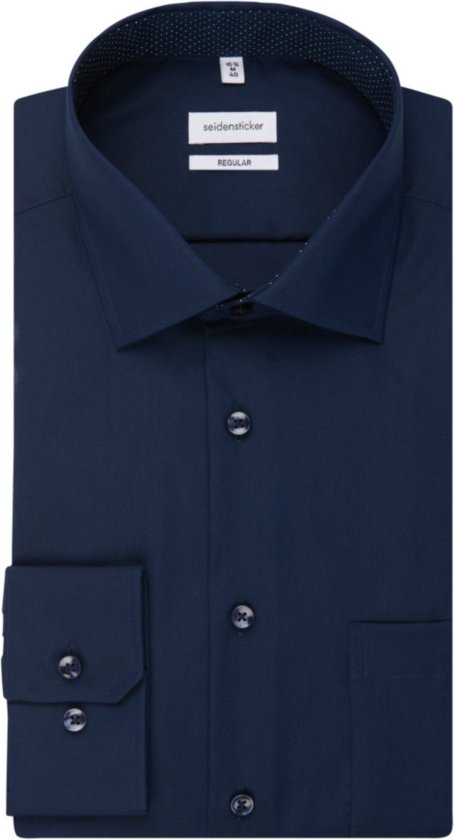 Overhemd Long sleeve Donkerblauw (01.193690 - 19)