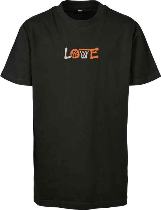 Mister Tee - Kids Baskteball Love Kinder T-shirt - kids 122/128 - Zwart