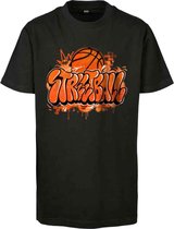Mister Tee - Kids Streetball Kinder T-shirt - kids 122/128 - Zwart