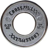 Crossmaxx® Calibrated plate - 0.25 kg - Zilver - Bumperplate