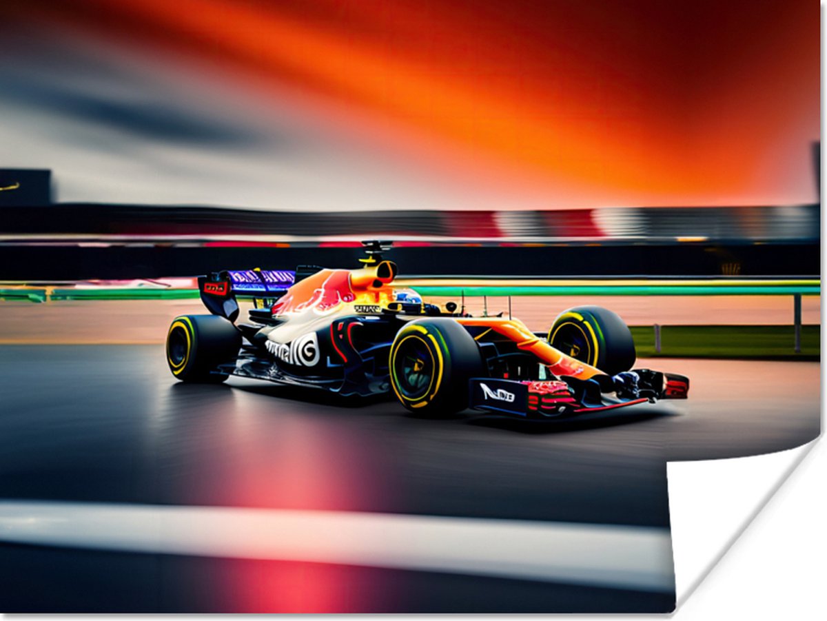 Poster Auto - Formule 1 - Circuit - Raceauto - 120x90 cm