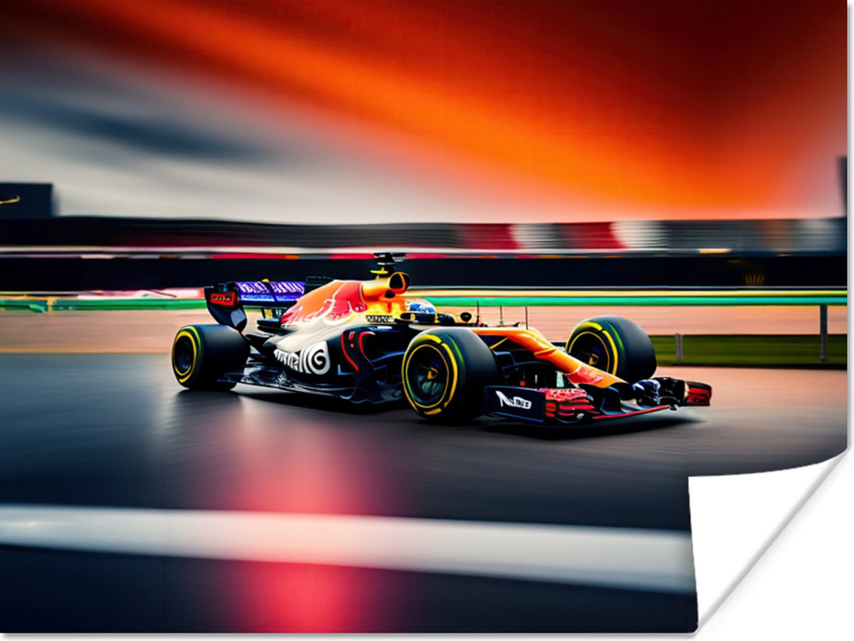 Poster Auto - Formule 1 - Circuit - Raceauto - 80x60 cm
