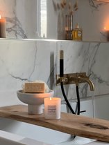 Planche de bain en bois - Chêne naturel - Planche de bain pour le bain - Accessoire de salle de bain - Support de bain - Sans évidement - Industrialwood.nl - 90cm