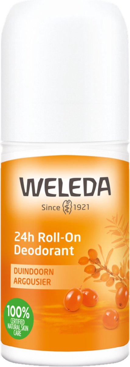 Bol.com WELEDA Duindoorn 24h Roll-On Deodorant - Grapefruit, Mandarijn & Sandelhout - 24 uur Effectieve Bescherming - Sluit Pori... aanbieding