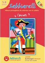 Sabbiarelli Zandschilderen Album Piraten 15x20 cm 5 stuks