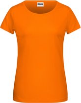 James and Nicholson - Dames T-Shirt (Oranje/Wit) Maat L - EK-WK-Olympische Spelen