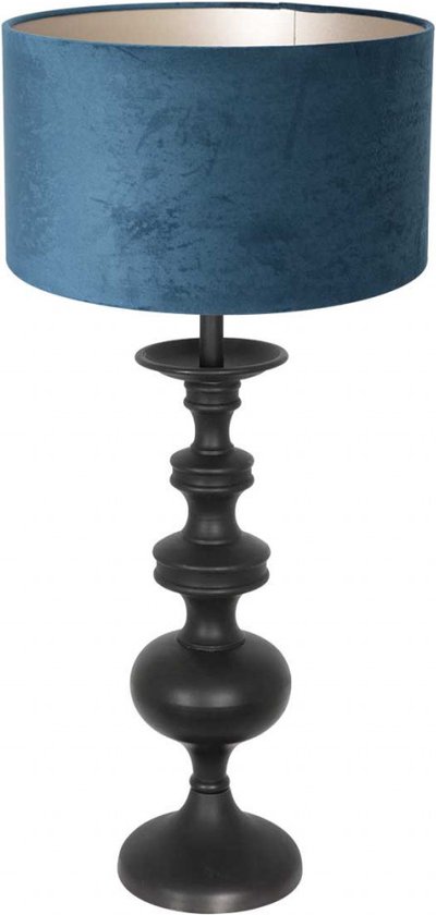 Anne Light and home tafellamp Lyons - zwart - metaal - 40 cm - E27 fitting - 3488ZW