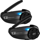 Casque de moto Bluetooth - Accessoires de vêtements pour bébé de moto - Communication de réduction du bruit pour 2 personnes (lot de 2)
