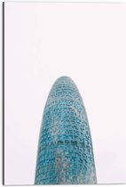 Dibond - Torre Glòries Wolkenkrabbers in Barcelona, Spanje - 50x75 cm Foto op Aluminium (Met Ophangsysteem)