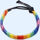 CHPN - Bracelet arc- en-Pride - Bracelet Pride - Arc-en-ciel - LGBTQ+ - Taille unique - Réglable - Fierté - Bracelet Pride Rainbow -ciel - Arc-en- Rainbow - Fier