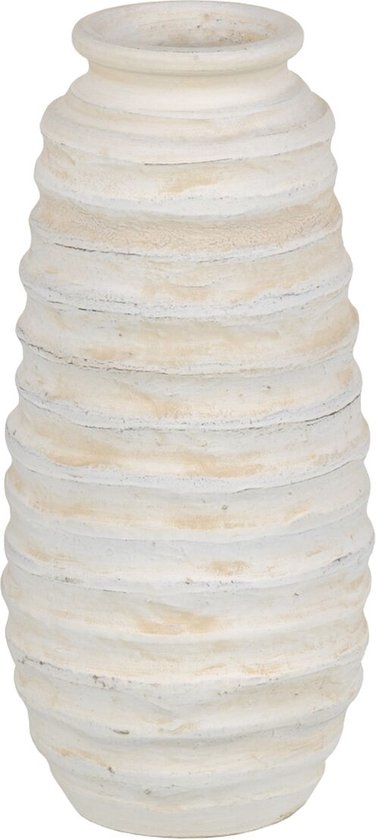 Vaas Crème Keramisch 16 x 16 x 40 cm