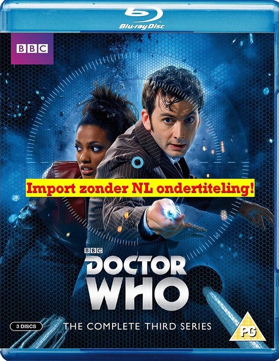 Voorzijde van een Doctor Who-hoes met David Tennant als de Doctor en Freema Agyeman als Martha Jones.
