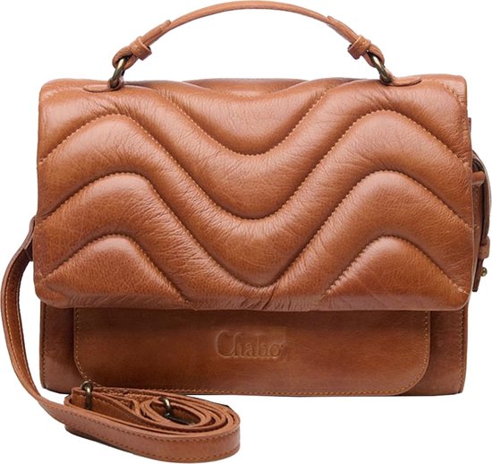 Gusti Handtas leer - Veronika dames kleine handtas lederen tas partytas avondtas schoudertas bruin, donkerbruin