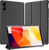 Dux Ducis - Tablet hoes geschikt voor Xiaomi Redmi Pad SE 11 - Domo Tri-fold Case - Auto Wake/Sleep functie - Zwart