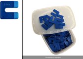 Suilen Uitvulplaten 144 stuks 4 mm blauw in doos (50x50x4mm)