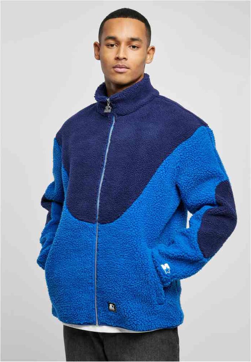 Starter Black Label - Sherpa Fleece Jacket - M - Blauw
