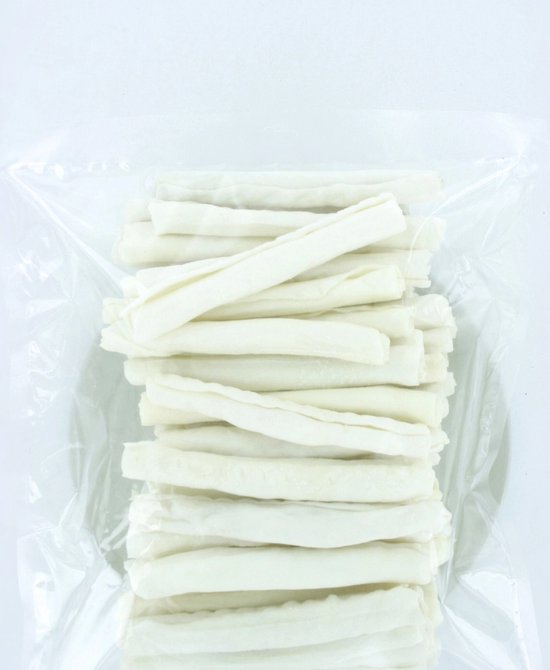 Kauwstaaf Witte rol 15.5cm 50 Stuks - Hondensnack - Kauwsnack - Rund - Hondenbot - Kauwbot - Gedroogd