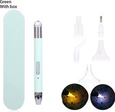 Diamond Painting Pen - Inclusief opbergdoosje en 5 opzetstukjes - USB aansluiting - 2 soorten licht - Geen Elektrische Pen