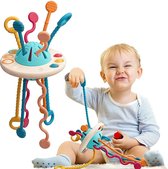 NUBIS - Baby Speelgoed - Montessori - Sensorisch speelgoed - Ontwikkeling - Fijne Motoriek Vaardigheden - 0-24 Maanden - Hoogwaardig Merk Kwaliteit - UFO Speelgoed