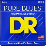 DR PB-50 Pure Blues Quantum Nickel Round Core Bass Guitar Strings 50-110 - Snarenset voor 4-string basgitaar