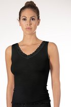 Nina von C dames wollen Hemd met kant - 40 - Zwart