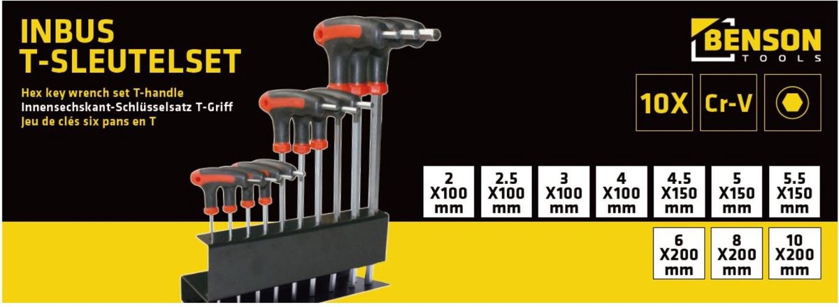 Schroevendraaierset - Torx - T-greep - 10 delig van Hofftech — cadeau in Tuin & Klussen - foto 3