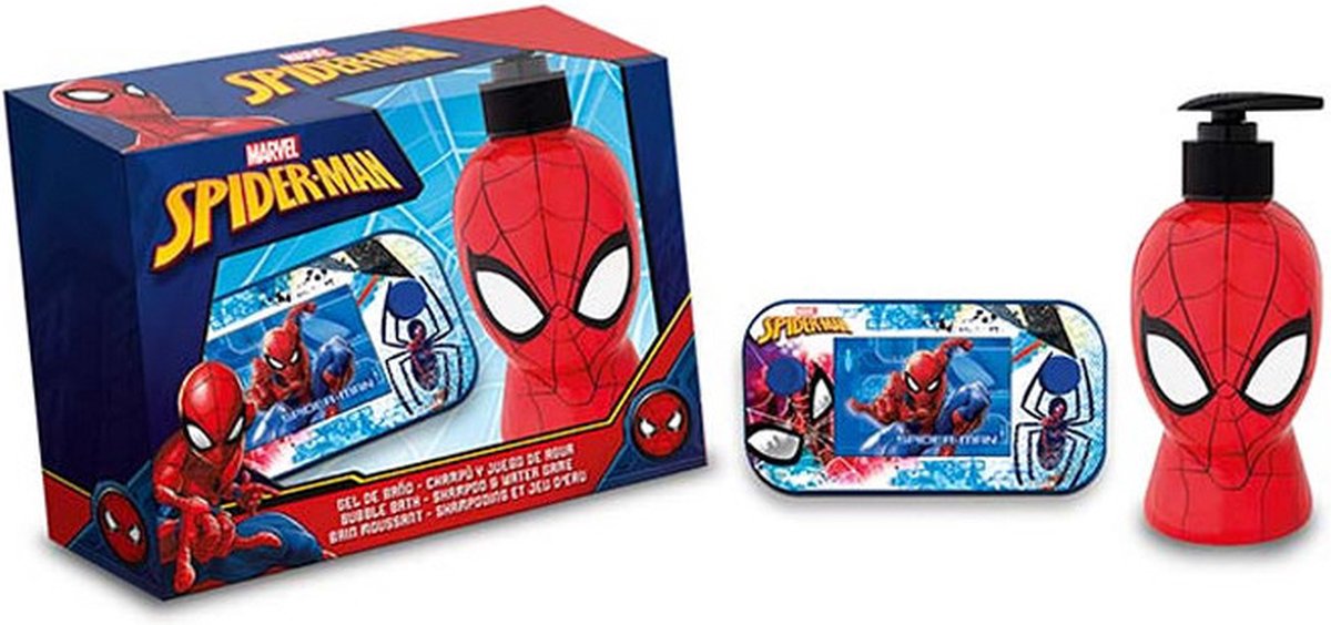 Spiderman - Geschenkset met Bad-Shampoo 300ml + waterspel