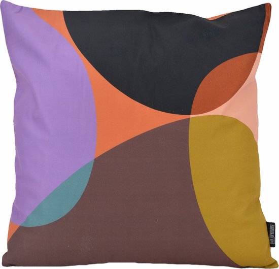 Housse de coussin rétro Daya | Coton / Polyester | 45 x 45 cm