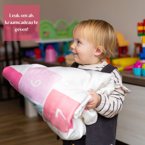 Flouer Mijlpaaldeken Bloemen - Milestone deken - Kraamcadeau meisje - Mijlpaaldeken baby - Babyshower meisje - Cadeau baby meisje - Kraamcadeautjes - Mijlpaal deken - Milestone blanket - Babyshower cadeau van FLO — afbeelding 2