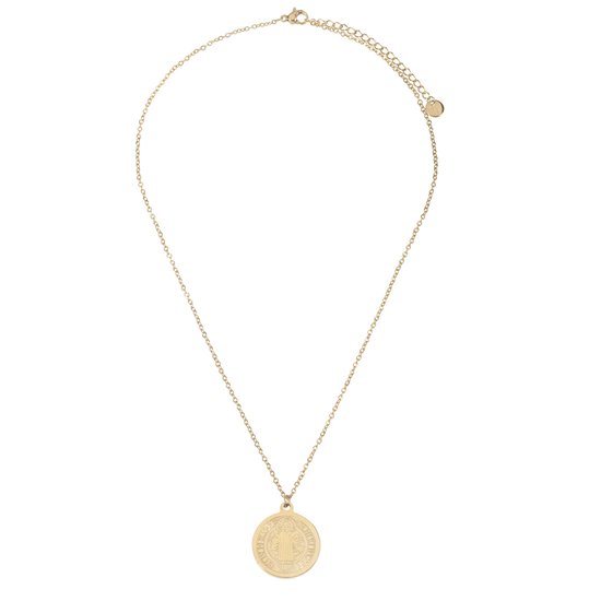 The Jewellery Club - Mandy necklace - Ketting - Dames ketting - Munt ketting - Stainless steel - Goud - 40 cm