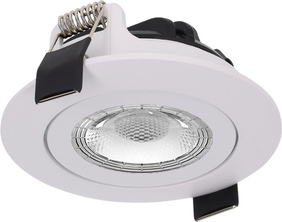Ledmatters - Inbouwspot Wit - Dimbaar - 5 watt - 570 Lumen - 4000 Kelvin - Koel wit licht - IP65 Badkamerverlichting