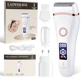 Gluxury® 3-in-1 Ladyshave Pro voor Vrouwen - Ontharingsapparaat - Trimmer & Scheerapparaat Vrouw - Ontharen - Haarverwijderaar