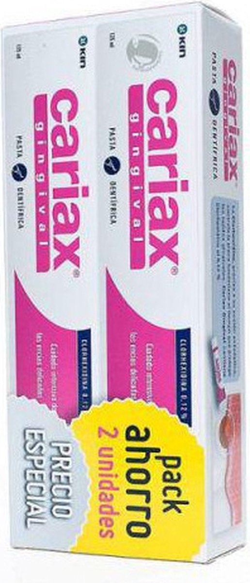 Goedkoopste Tandpasta Kin Cariax Gingival (2 Onderdelen) (2 x 125 ml