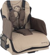 Mobiclinic Monkey - Kinderstoel - Stoelverhoger voor kinderen - Draagbare Kinderstoel - Max 15 kg - Verstelbare 5-punts riem - Inklapbaar - Met zak en handvat