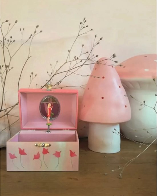 Egmont Toys Heico Lamp Paddenstoel - lichtroze- LED - Kinderkamer - Babykamer - Nachtlamp van Merkloos — afbeelding 3