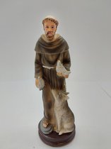 Heilige Franciscus van Assisi beeldje / Polystone 13 cm / Katholiek