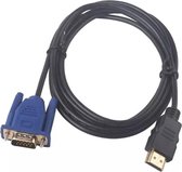 Gold émetteur HDMI vers VGA plaqué or Cicon - 1,8 mètre - VEUILLEZ NOTER ! PAS DE CONVERTISSEUR - Pour envoyer le signal HDMI à un écran VGA