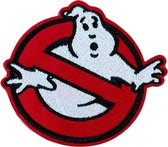 Ghostbusters Logo - Strijk Embleem - Patch - Strijkpatch - B 9.2 x L 8.2 cm - Badge