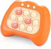 Pop-it Quickpush Oranje - Electronisch - Pop-it spel - Geheugen trainer - Reflexen testen - Anti Stress Speelgoed - Kinderen - Volwassenen - Motoriek Speelgoed - Fijne Motoriek