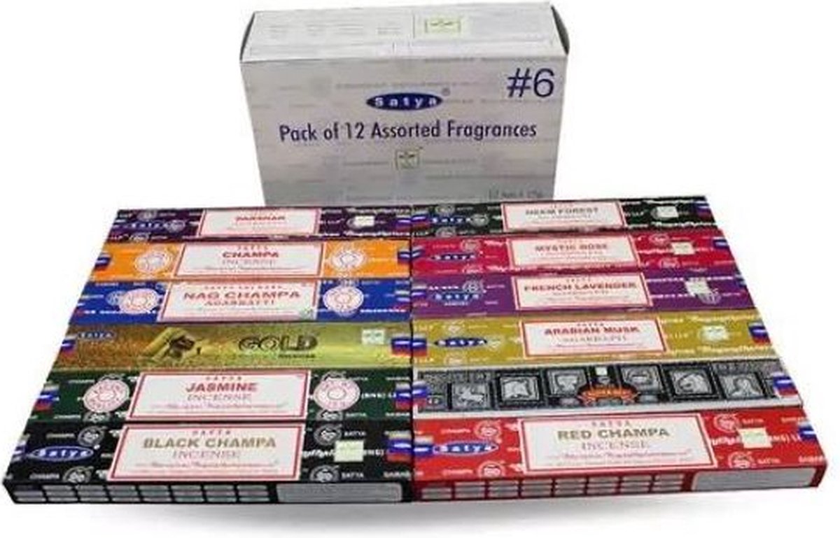Satya Wierook Assortiment 4 – 12 Soorten (12 pakjes