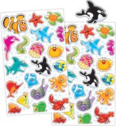 Stickervellen Dieren in Zee - Stickers voor Kinderen - Knutselen Meisjes - Knutselen Jongens - Stickervellen - Stickers Dieren - Stickervellen Kind - Stickers Jongens - Stickervellen Vissen