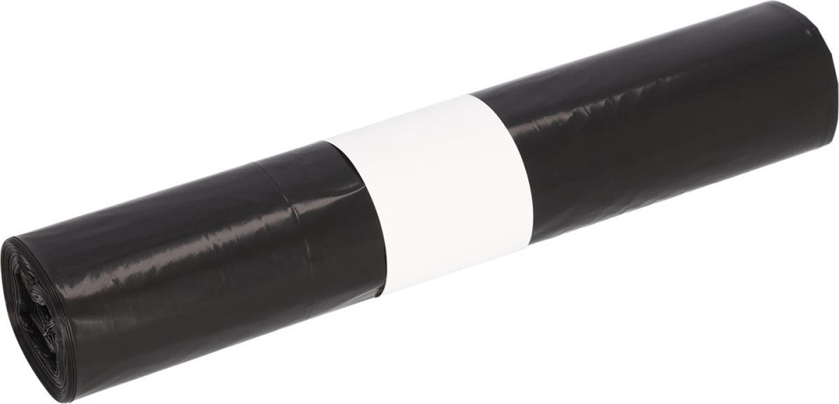 Goedkoopste Deiss vuilniszak ft 50 x 64 cm, 25 micron, LDPE, rol van 24 stuks, zwart