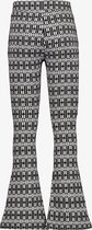 MyWay meisjes flared broek met print zwart/wit - Maat 158/164