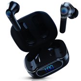 QuchiQ™ Draadloze Oordopjes - Oordopjes Draadloos - In-ear Oordopjes - Active Noise Cancelling ANC - Earpods - Sport Oordopjes - Wireless Earbuds met Oplaadcase - Zwart