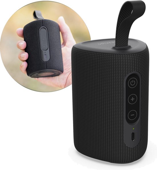 Haut-parleur sans fil rechargeable à microphone résistant aux