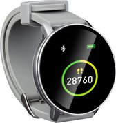 Umbro Smartwatch - Activity Tracker Bluetooth – Sporthorloge met Stappenteller en Thermometer - Grijs